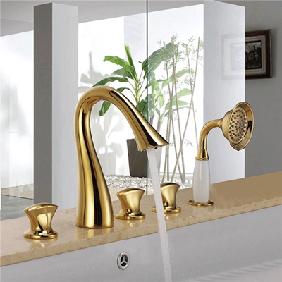 Tub Faucet With Sprayer